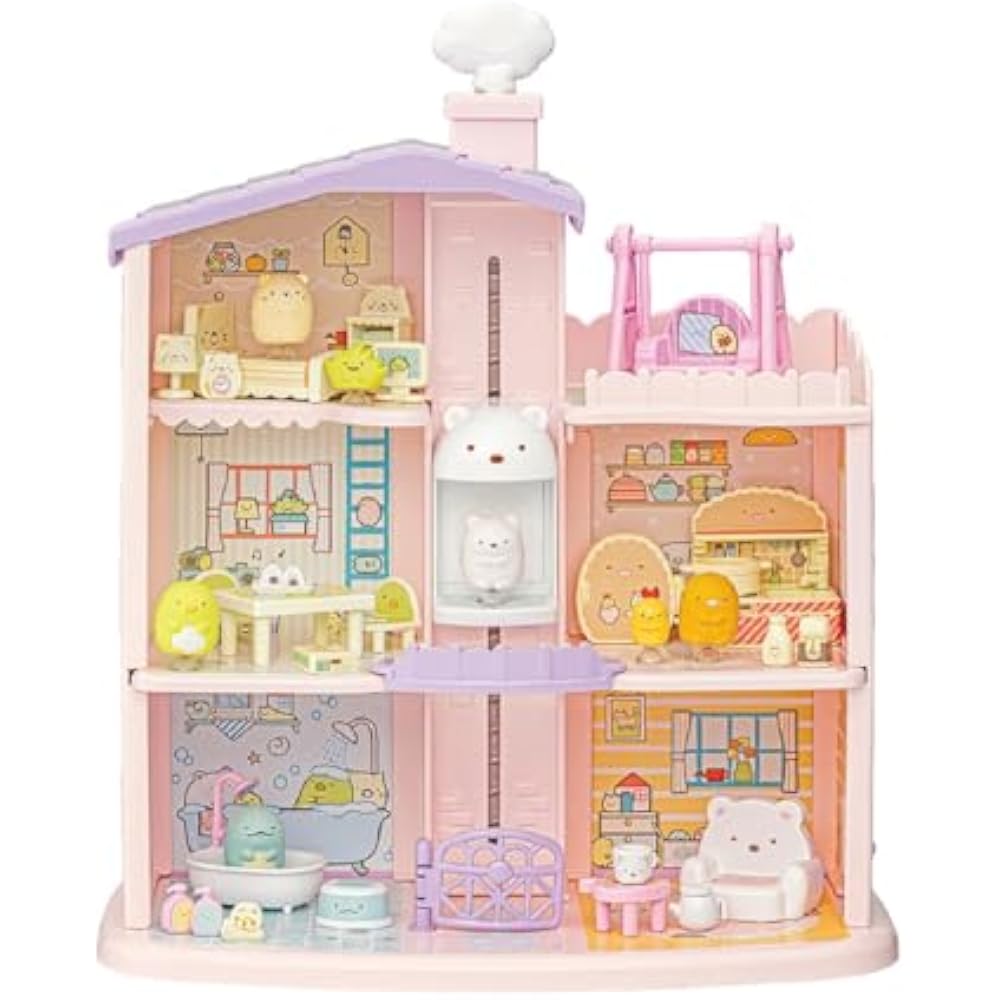 Takara Tomy (TAKARA TOMY) Sumikko Gurashi Kutsuki Sumikko Mawa Soshiro Bear Elevator 3rd Floor Da...