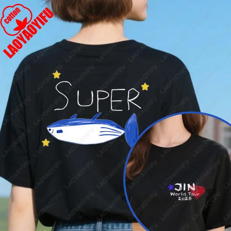 Retro Echo Tracklist Run Seokjin Ep Tour 2025 Jin Cotton Tees Dont Say You Love Me SuperTuna Tshirt Kpop Fan Army Women Men Tops