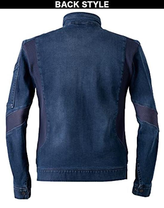 Musashino Uniform FRONTIER Double Function Stretch Work Jacket All Includes Foldable Eco Bag Size I'Z 5280, Denim, Workwear, Season, <016-5280>