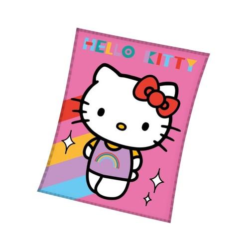 Hello Kitty Fleece Rainbow Blanket
