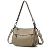 Genuine Leather Shoulder Bag for Crossbody With Zipper Large Commuting [MFFOR] Women, 2-way, Bag, Handbag, Crossbody, Shoulder, Carry, Pocket,
