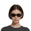 Gentle Monster Oval Sunglasses Women sunglasses Black KUNST01