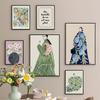 Tulip Vase Woman Coat Flower Fruit  Abstract Gallery Posters And Prints Wall Art Canvas Painting Pictures For Living Room Decor