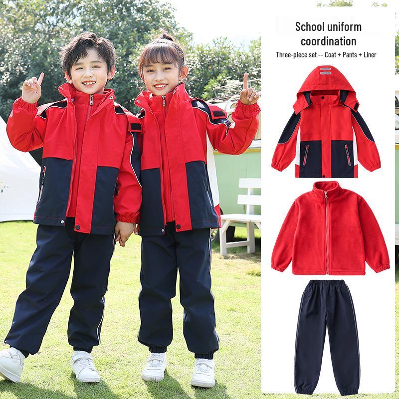 3-in-1 Kapuzenjacke Herbst/Winter 2021: Schuluniformen für Kindergarten, Grundschule & Sekundarstufe im Campus-Stil