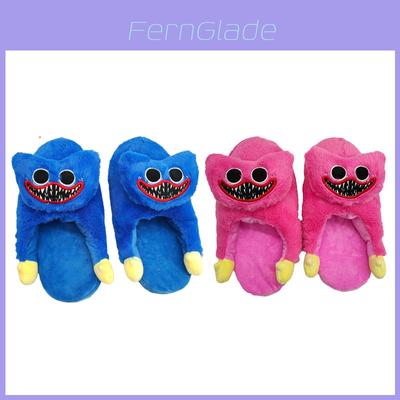 Poppy Playtime Huggy Wuggy Plüschpantoffeln für Erwachsene und Kinder Weich und gemütlich Halb umschließendes Design