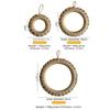 2Pcs Rustic Jute Woven Trivets Boho Hot Pads Thick Heat Resistant Round Rope Pot Holder for Cast Iron Skillet Table Decor
