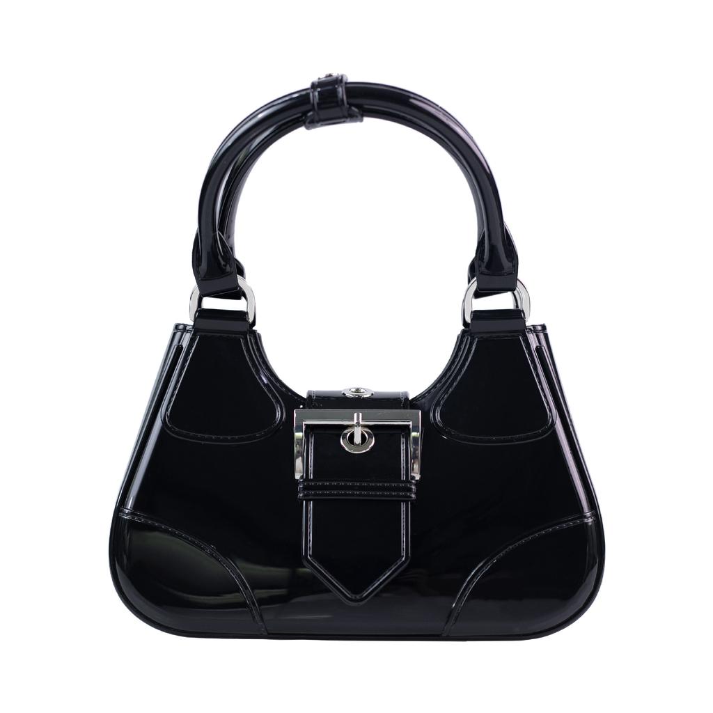 Damen Schultertaschen Neue Mode Achseltaschen Einfarbig Freizeit Vielseitig Damen Neumond-Paket Handtasche Gelee-Taschen