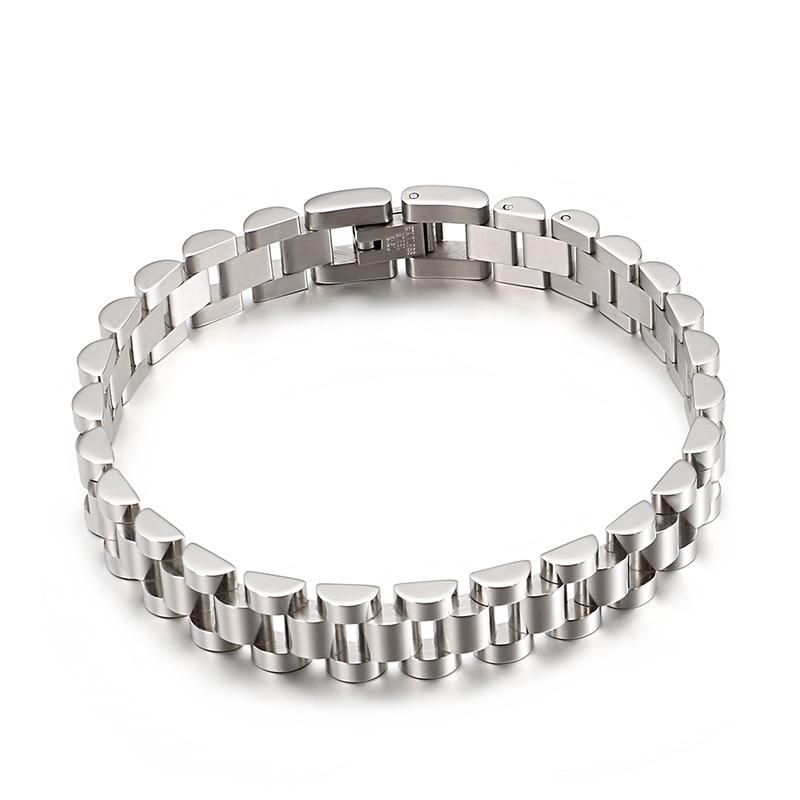 Kalen 10/16mm Armbanduhr Fahrradkette Herrenarmband Klassisch Hochwertiger Edelstahl Schmuck Mode Chunky Accessoires Geschenk
