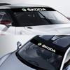 Samolepky na přední sklo auta Přední a zadní ozdobný emblém Pro Škoda Octavia Superb Rapid Kodiaq Karoq Fabia Kamiq Roomster Citigo