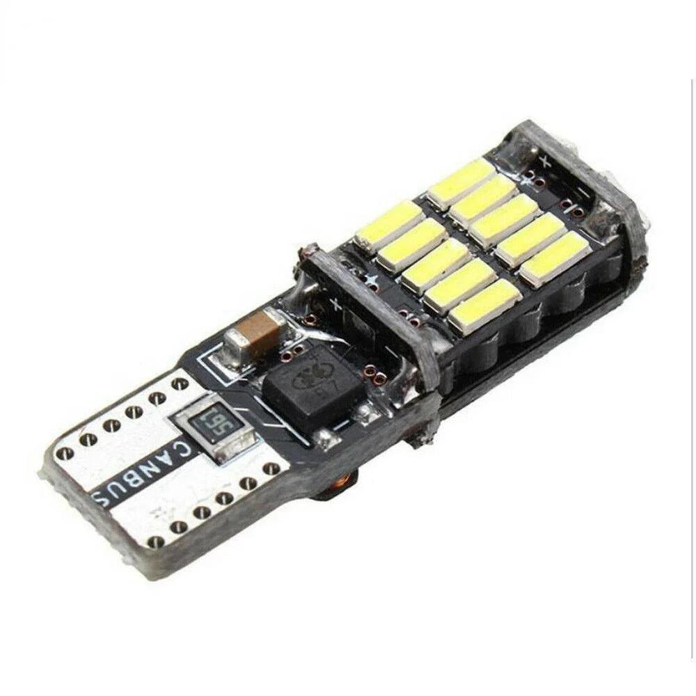 10x T10 W5W Car LED Bulbs CANBUS ERROR FREE 4014 26 SMD W5W 168 LED Light Reading Interior Dome Light Trunk Lamp Parking Lights