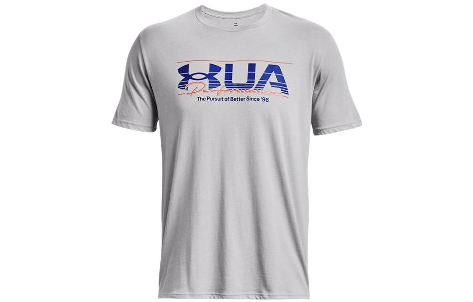 Under Armour T Shirts Men s Gray Crew Neck Moderate Straight Fit 1376845-011 L
