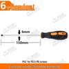 Industrial Grade Magnetic Phillips and Slotted Rubber Plug Screwdrivers