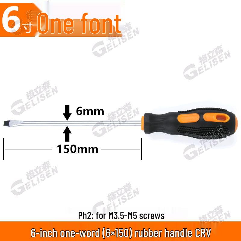 Industrial Grade Magnetic Phillips and Slotted Rubber Plug Screwdrivers