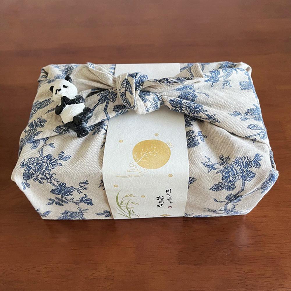 Blue and White Porcelain Hand Towel Furoshiki Japanese-style Wrap Square Towel Wrap Cloth Furoshiki Handkerchief Picnic Cloth