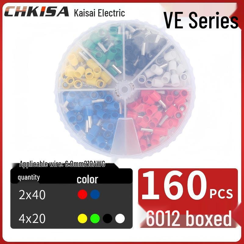 Round Tube VE Terminal Storage Box for Quick Wiring and Cold Pressed Ferrules