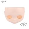 1PC 1/6 Blyth DIY Doll Factory Dolls Faceplate With Backplate 30cm Plastic Blyth No Makeup Face and Screw Toys Accessories