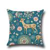 European and American Christmas Pattern Elk Pattern Linen Cotton Linen Pillow Supply Sofa Cushion