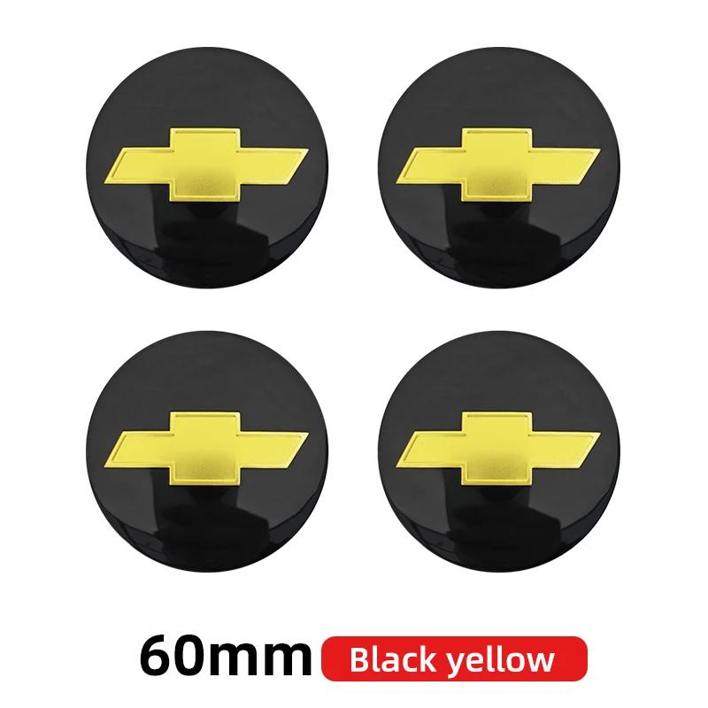4 pezzi 56mm 60mm 65mm Tappo Coprimozzo Ruota Auto 3D Per Chevrolet Emblema Logo Adesivo Coprimozzo Accessori Styling Auto