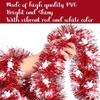 Dense 5M Heart Tinsel Garland Love Sequins DIY Valentines Garland Ceiling Decor Heart Snowflake Hanging Decor Festival Mantel