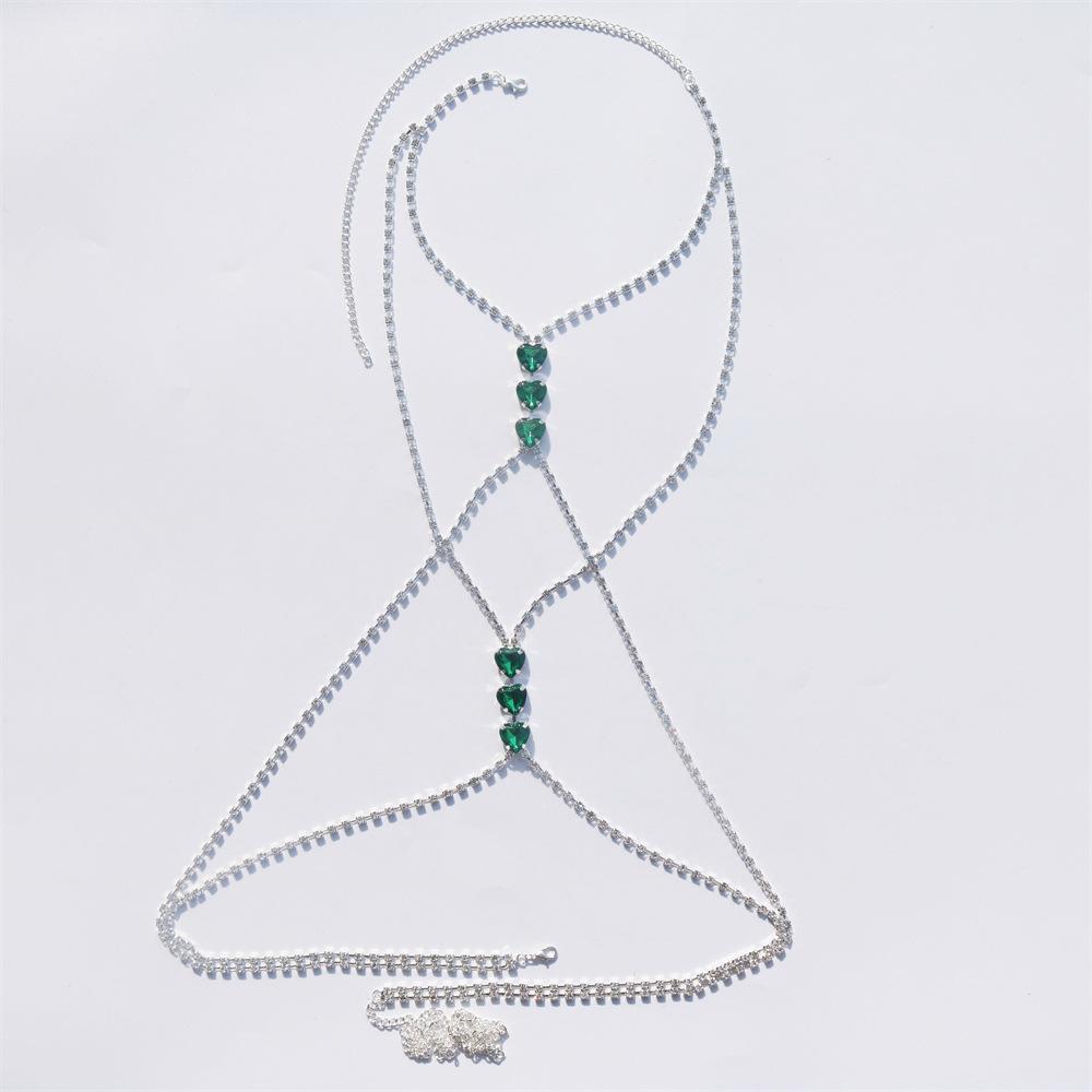 Sexy Fashion Rhinestone Breast Chain, Nightclub Party Accessories Bikini Body Chain, Accessories