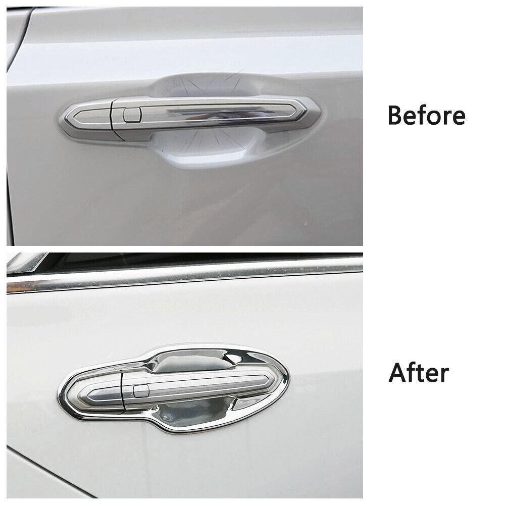 8pcs ABS Chrome Outside 4 Door Handle Bowl Trim  For Cadillac XT5 2016-2021