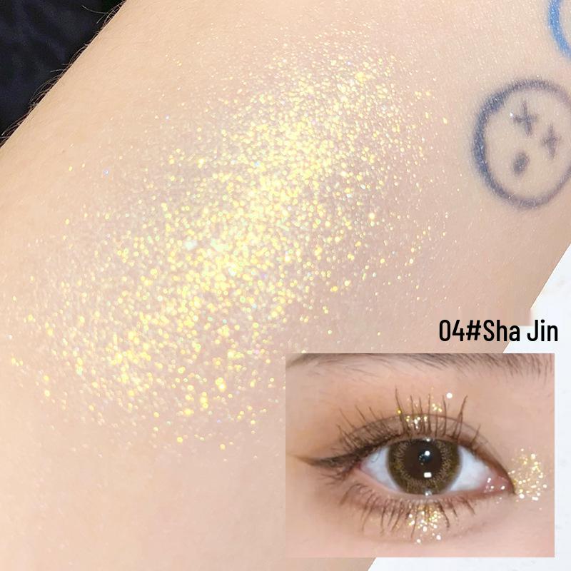 

XIXI Sparkly Glitter Bomb Single-Color Eyeshadow: Matte Highlighting Powder for a Brightened Under-eye and Inner-eye Glow.