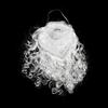 Santa Claus Beard Curly Fluffy Costume Adults/Kids Christmas Performance Santa Fake White Handlebar Mustache for Cosplay Party