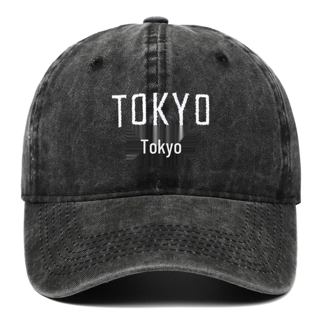 Women's Summer Tokyo Embroidered Sun Hat - Custom Duckbill Baseball Cap for Couples