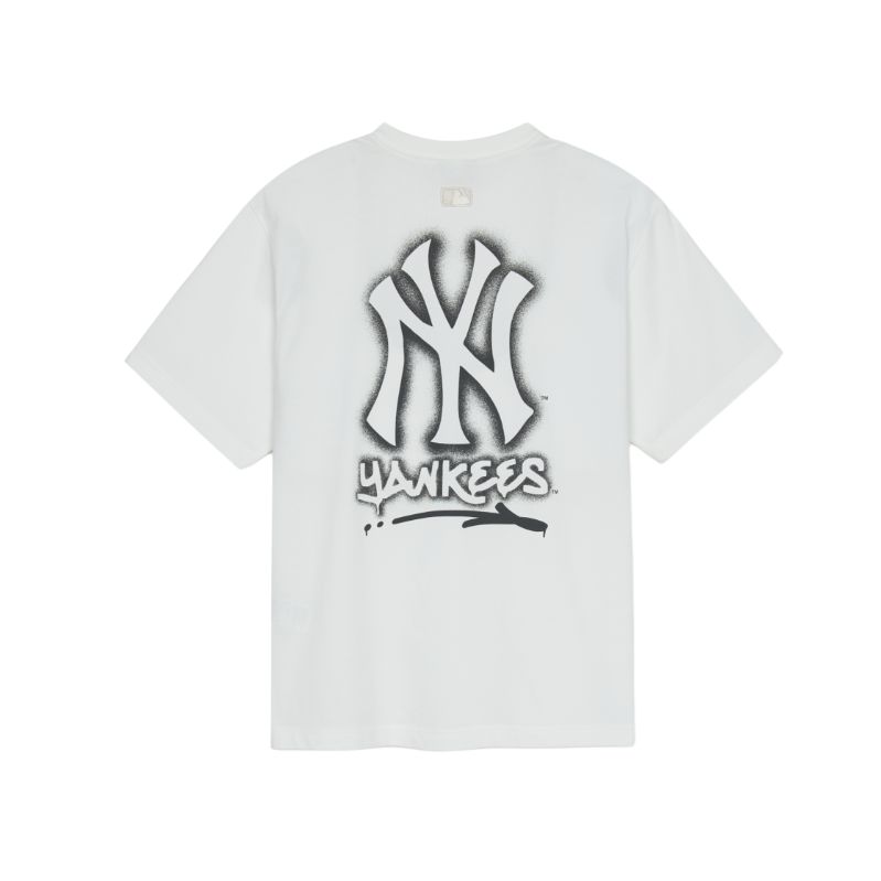 New MLB Basic New York Yankees T-Shirt Unisex White 3ATSB0353-50WHS
