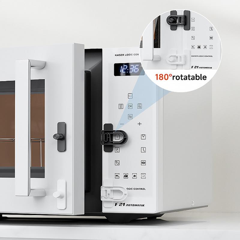 Fridge Child Lock Adhesive Keyless Freezer Locks Refrigerator Door Locks Child Proof Fridge Lock Oven Baby Proofing for Cabinets