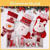 Charming Red Christmas Stockings With 3d Santa Reindeer Snowman Ideal For Kids Gifts