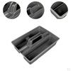 Cleaning Product Organizer Storage Tray with Handle Grey Basket 38.5x27.5x11.5cm for