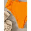 Skinny suspender bikini resort island bright swimsuit with one shoulder