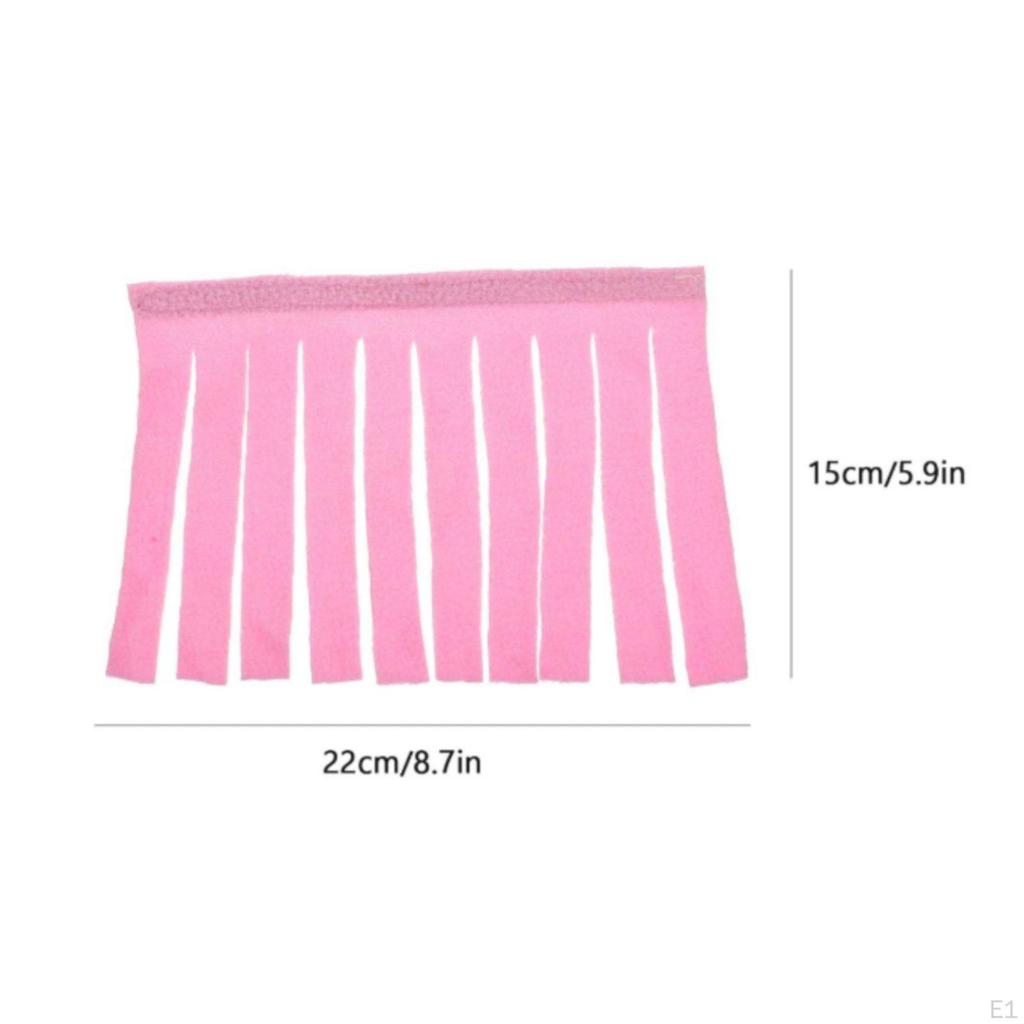 4 Pieces Pet Cage Tassel Curtain Provides Shelter Fleece Fringe Door Soft Material for