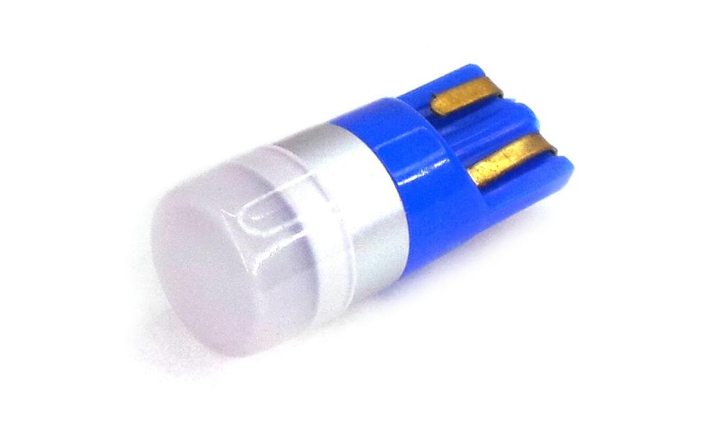 6 szt żarówka LED T10, W5W 12V CANBUS 190lm Niebieski zimny