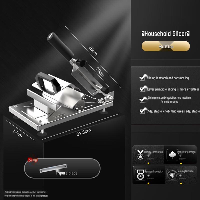 Manual Stainless Steel Meat Slicer
