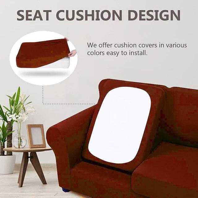 Stretch Sofa Slipcovers Sofa Seat Cushion Covers for Washable Furniture Protector Sofa Cover for Living Room with Elastic Bottom