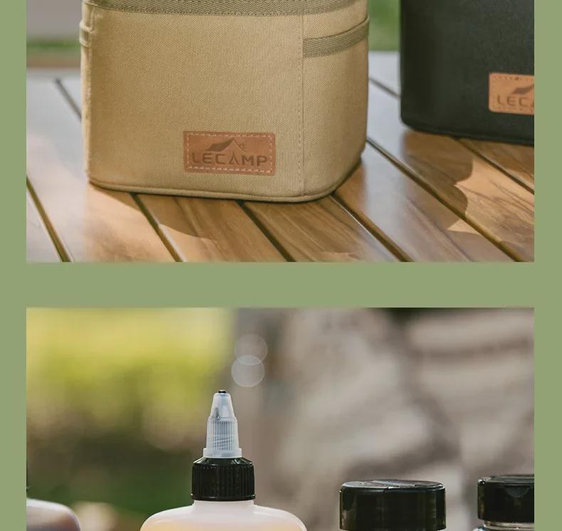 Draagbare Buitenkruidenflesjesset voor Kamperen en Picknicks met Afgesloten Olieflesjes en Opbergtas