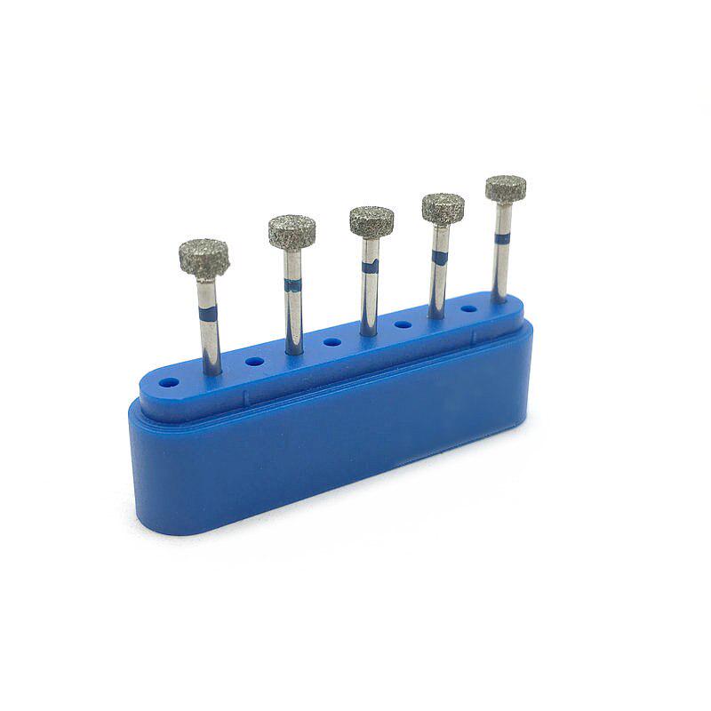 5pcs/pack Dental Diamond Burs Drills High Speed Handpiece Polishing Smoothing Dentist Tools Diamond Burs Kit WR-45
