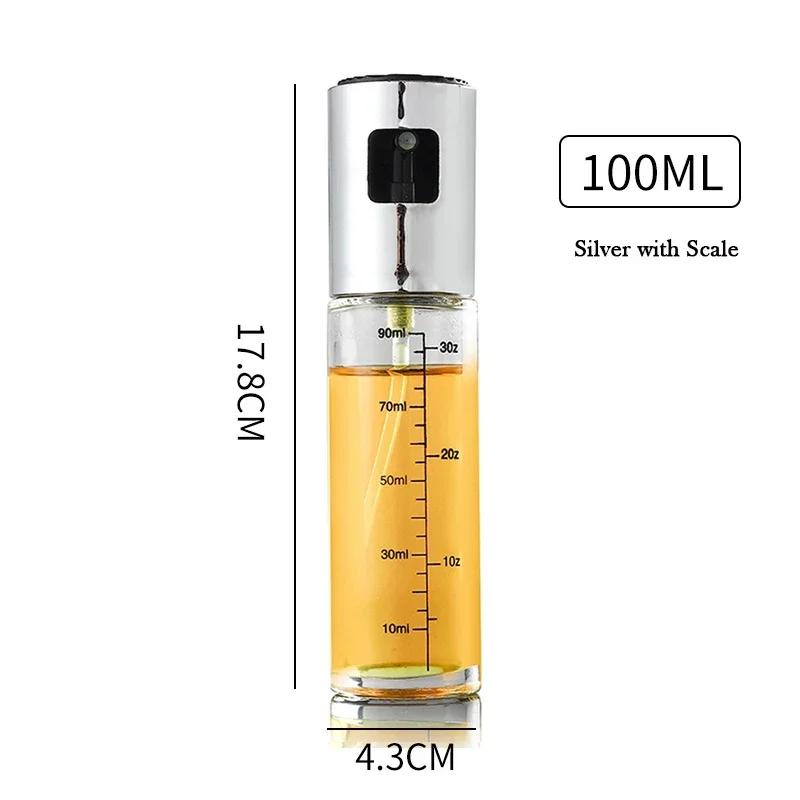 

Бутылка-спрей для масла 100 мл для готовки, выпечки, уксуса, распылитель-мист, контейнер для масла для барбекю, стеклянная емкость для кухни, барбекю, хранения оливкового масла