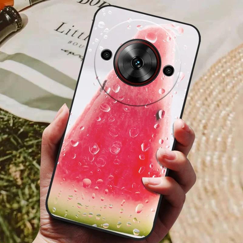 Per ZTE Blade A75 5G Custodia Cool Stampata Silicone TPU Morbida Cover per ZTE Blade A75 5G Custodie Nere Protettive Guscio Telefono A 75 5G
