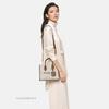 [Pre-Owned] MK Mirella 19 Classic Letter Print Logo Zipper Closure Coated Canvas Handheld Shoulder Crossbody Bag Small - Very Good #16EPF2S