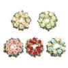 23/33cm Size Artificial Flowers Wreath Silk Material Garland Style Artificial Flowers Garland Wreath Shape Silk Fake Flower