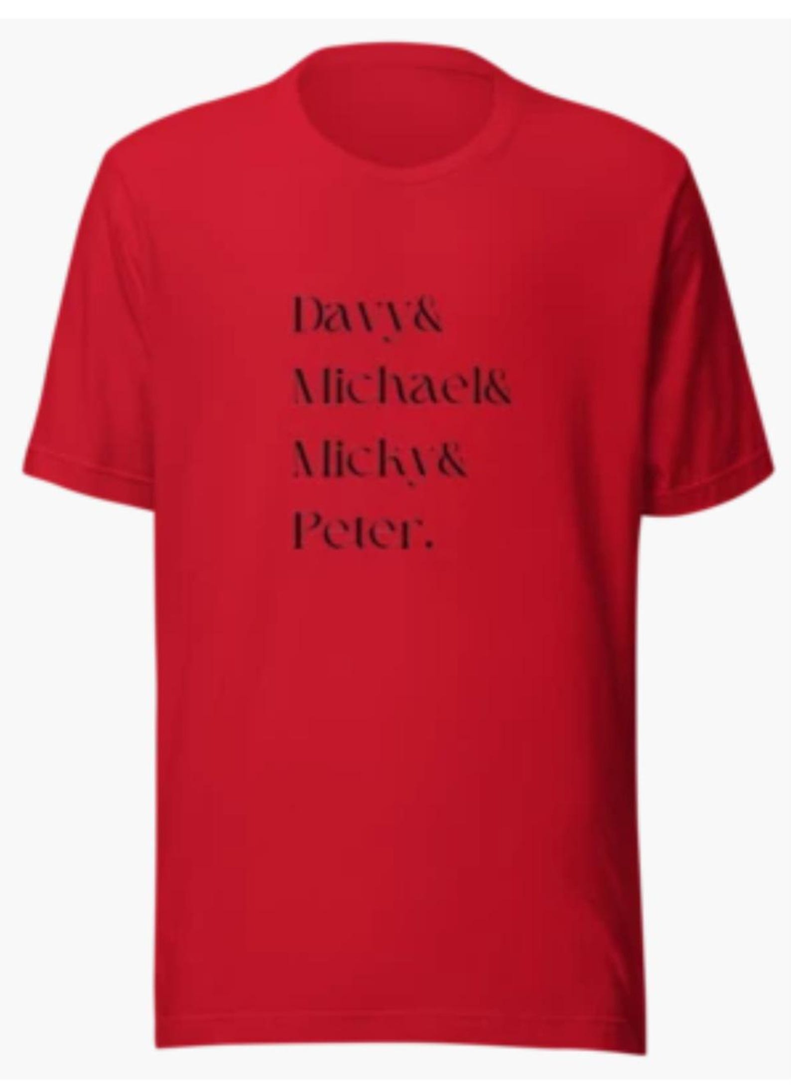 The Monkees Names T-Shirt S