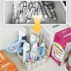 32-Slot Ointment Organizer | Medicine Storage Compartments, Multi-Use Holder for Medicine Cabinet Wall, Countertop, Vanity, Drawer, Makeup Tools