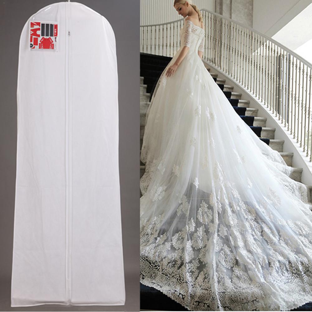 Extra Large Garment Bridal Gown Long Clothes Protector Case Non-woven FabricWedding Dress Dustproof Covers Storage Bag