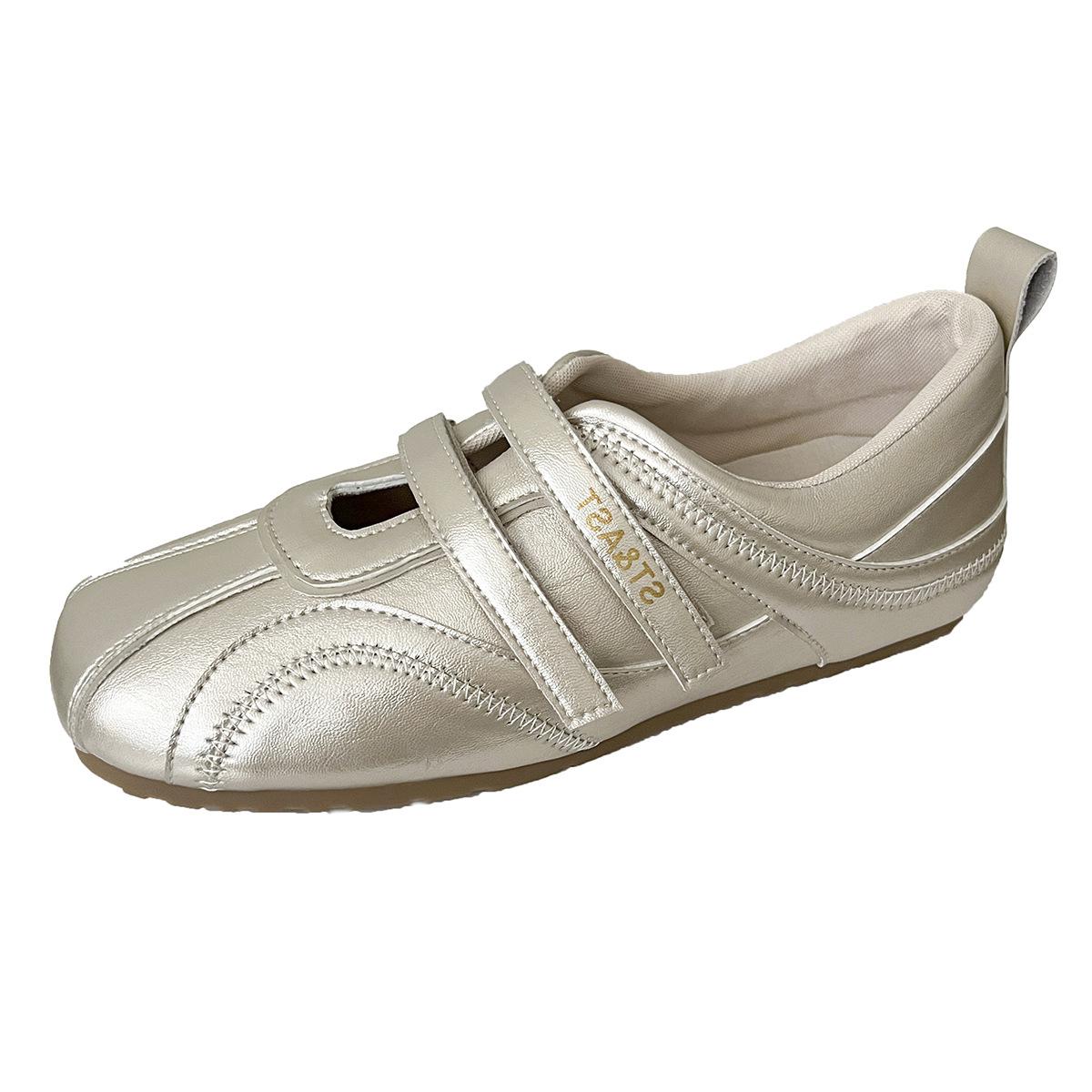 

Mary Jane racing shoes 2025 autumn new thin-soled German training shoes Velcro light wear comfortable soft-soled single shoes 40 белый