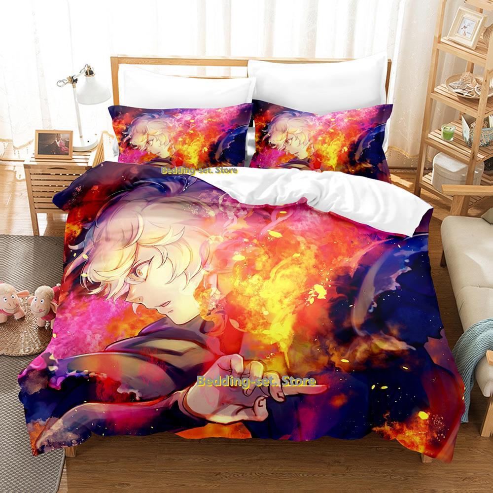 Comforter Hell'S Paradise Gabimaru & Sagiri Bedding Set Cartoon Anime Three-Piece Set Adult Kid Bedroom Three-Piece Suits Roupas De C