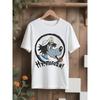 Herren- & Unisex Nu Pogodi Wolf & Hase Retro Sowjetische Animation T-Shirt - Schwarz Vintage Cartoonfigur Rundhals-T-Shirt, Sammlerstück Nostalgisch für