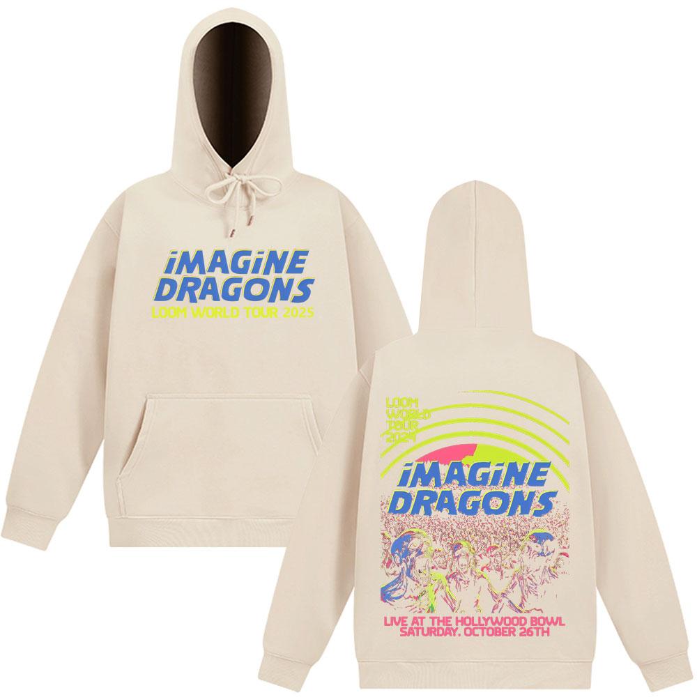 Imagine Dragons Band Loom Welttournee 2025 Herren Damen Gothic Rock Sweatshirt Langarmmode Freizeit-Trainingsanzug Oberteile